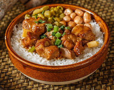 豉汁排骨蒸饭