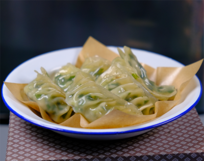 蒸韭菜饺
